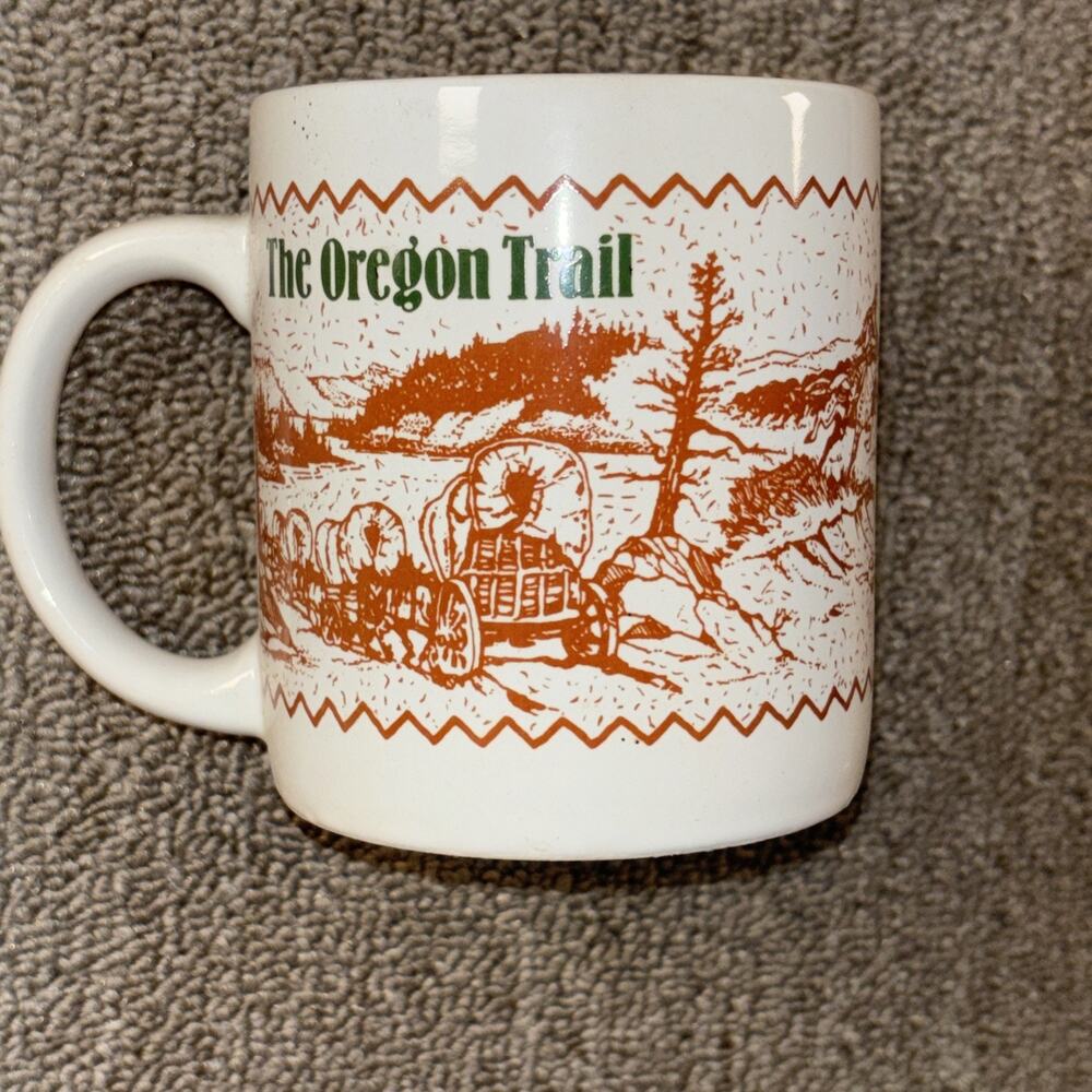 The Oregon Trail 1993 12 Oz Coffee Mug White Ceramic